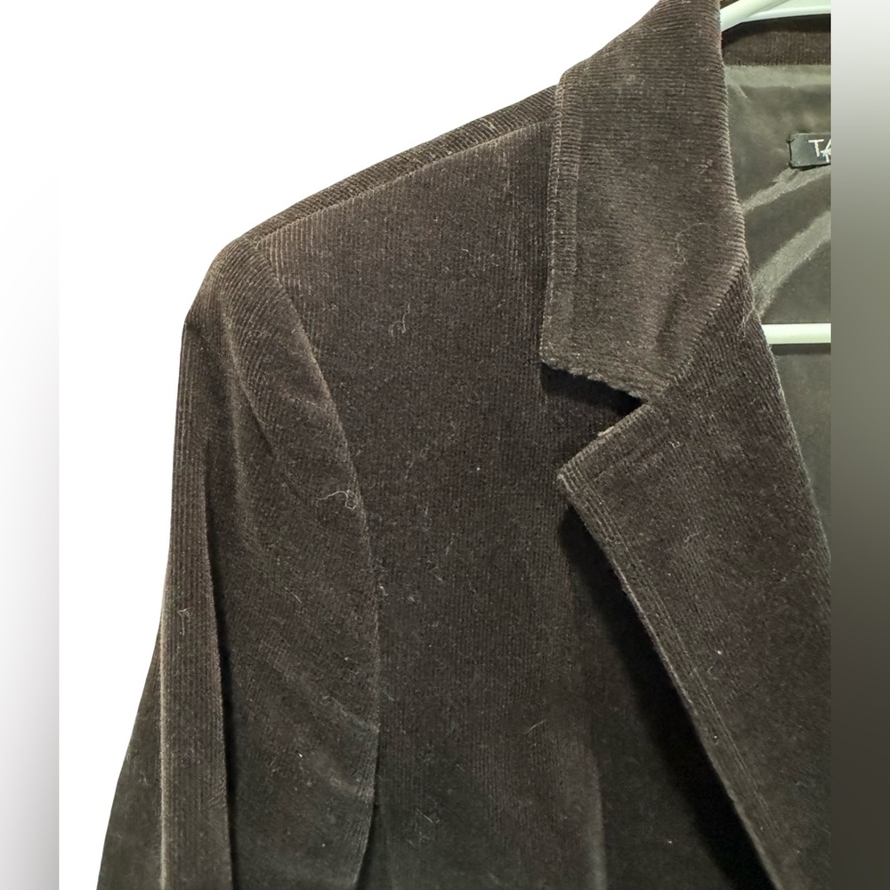 Tahari Brown corduroy Blazer sz 14 office casual everyday - Picture 2 of 14